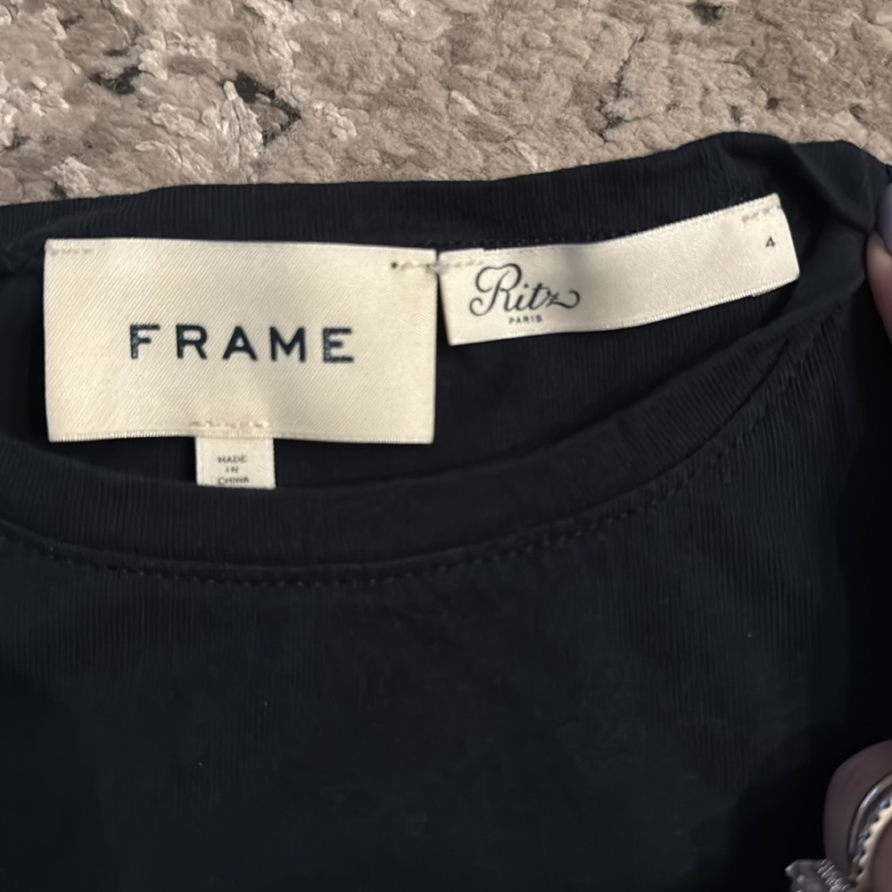Frame Denim Kids Dark Blue Ritz Paris Tee - Picture 2 of 3